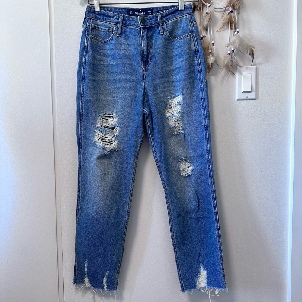 HOLLISTER Vintage Stretch Ultra High-Rise Mom Jeans - Size:27